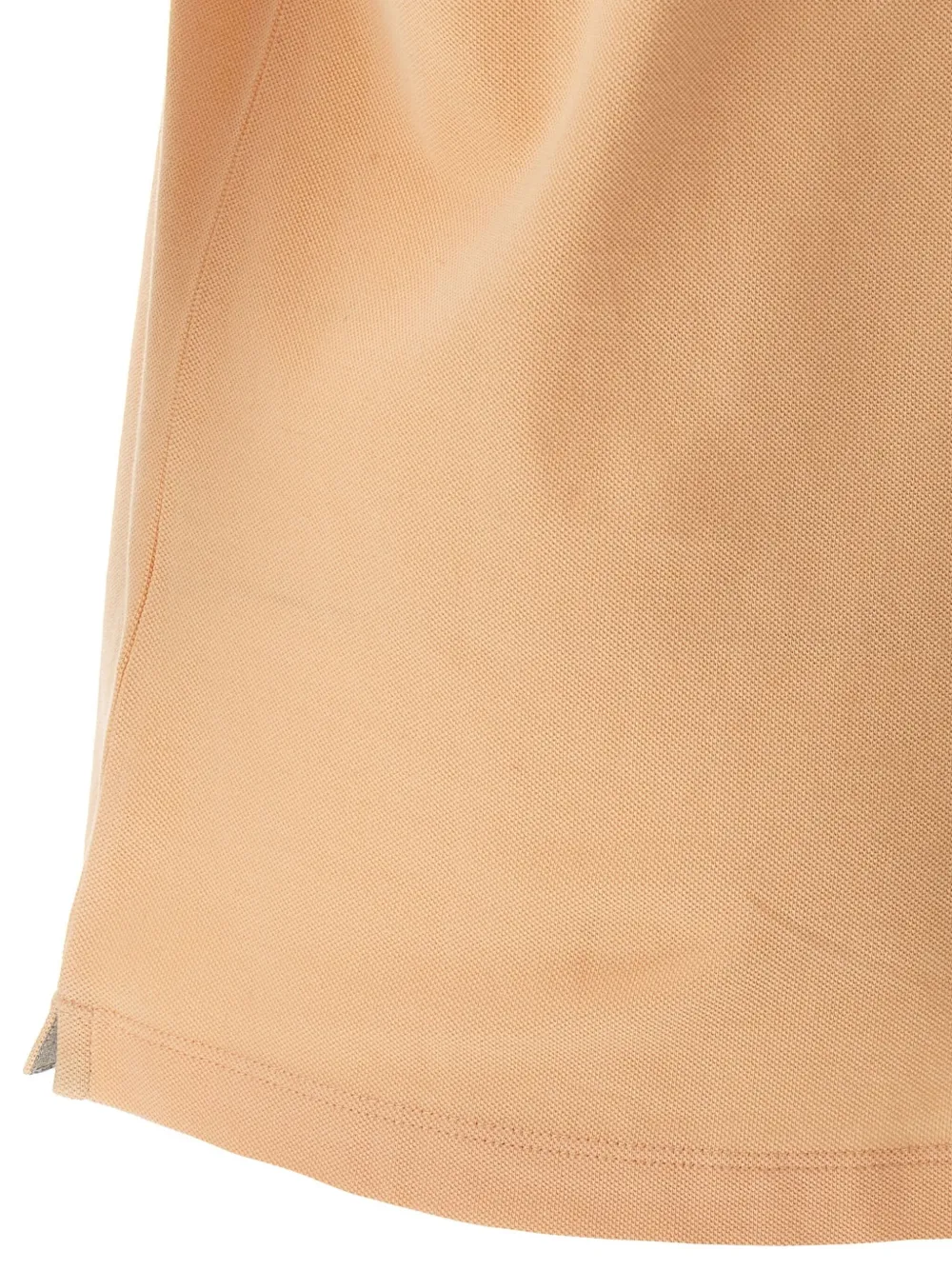 Brunello Cucinelli Piqué poloshirt met geborduurd logo Oranje