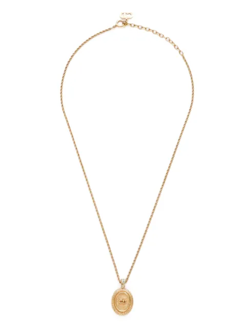 Christian Dior Pre-Owned collar con dije del logo 1990-2000