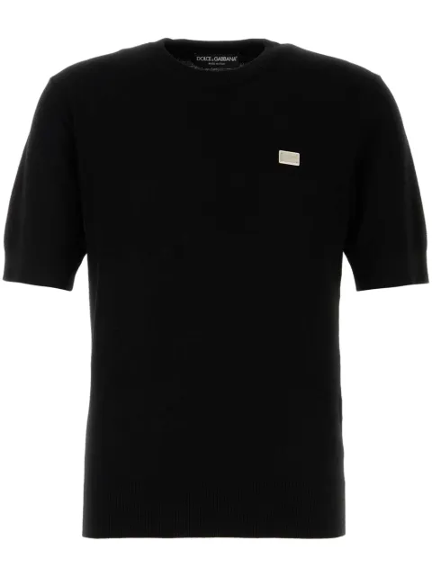 Dolce & Gabbana playera con placa del logo