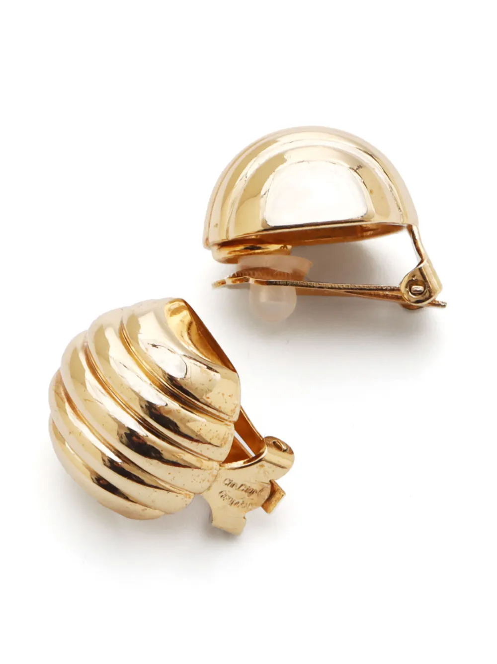 Pre-owned Dior 1990-2000s Clip-on Earrings In 金色