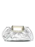 Maje metallic clutch bag - Silver