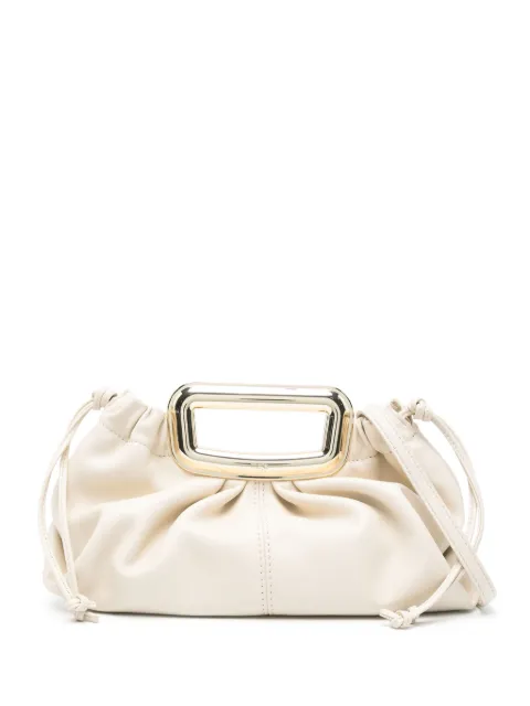Maje metallic-handle clutch bag