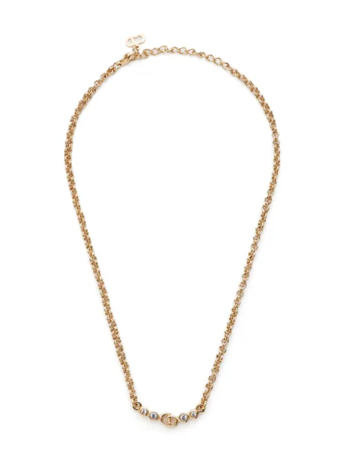 Collier à pendentif CD (années 1990-2000) - Christian Dior Pre-Owned - Modalova
