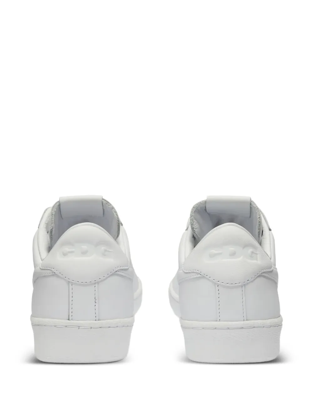 Black Comme Des Garçons x Nike sneakers met logo-reliëf Wit