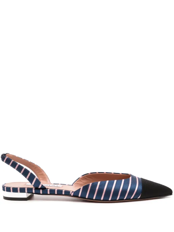 Aquazzura Flat Pumps Blue FARFETCH PH