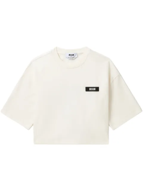 MSGM playera con espalda abierta