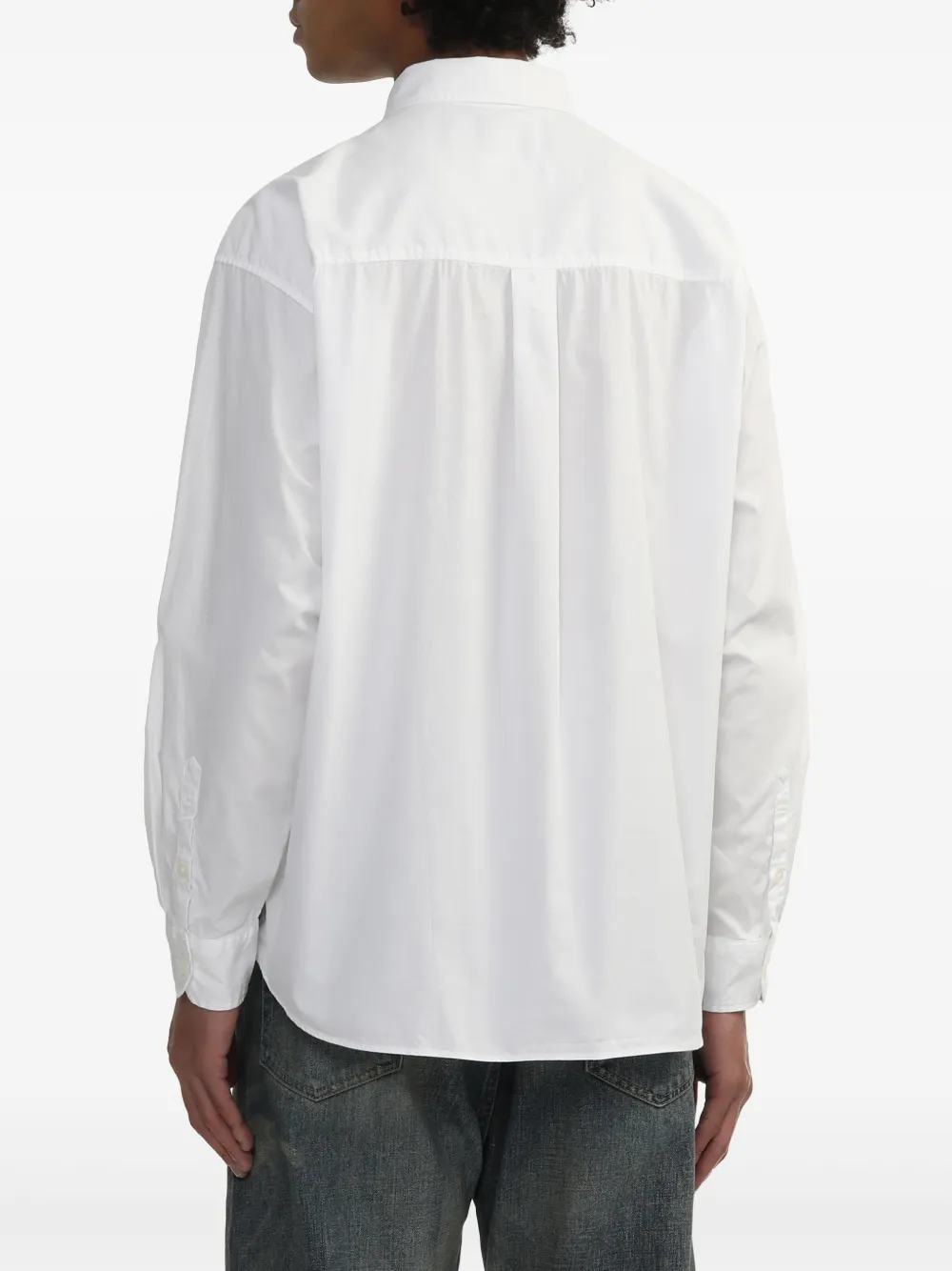 Yohji Yamamoto x Neighborhood overhemd met print Wit