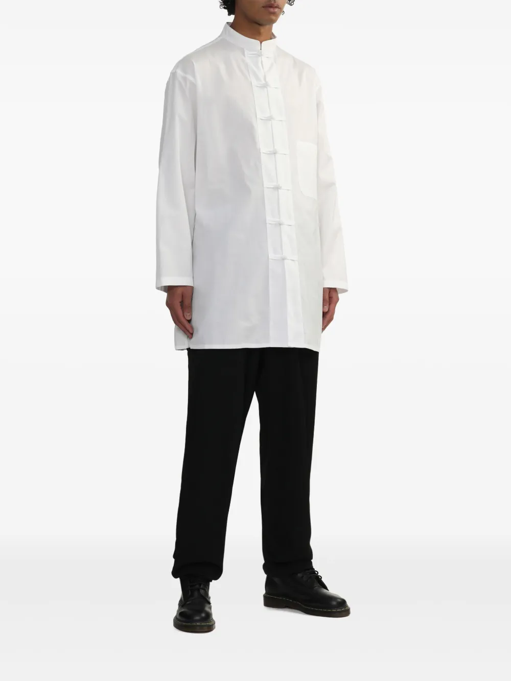 yohjiyamamoto Yohji Yamamoto Wollen plooibroek - Zwart