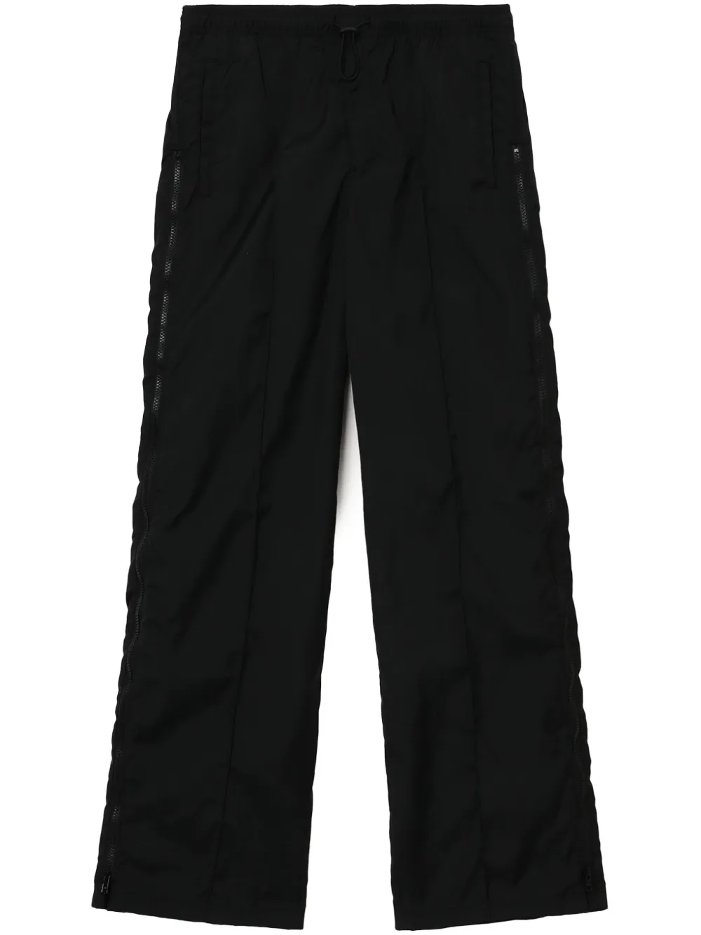 zip-detail trousers