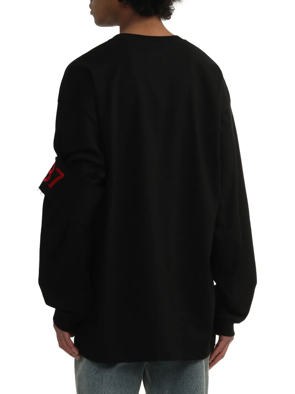 Doublet T-shirt met beerprint Zwart