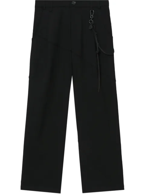 Song For The Mute strap-detail wool trousers