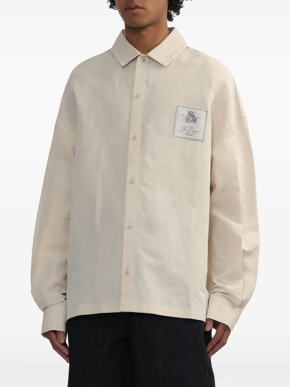 Jacquemus Overhemd met patch Beige