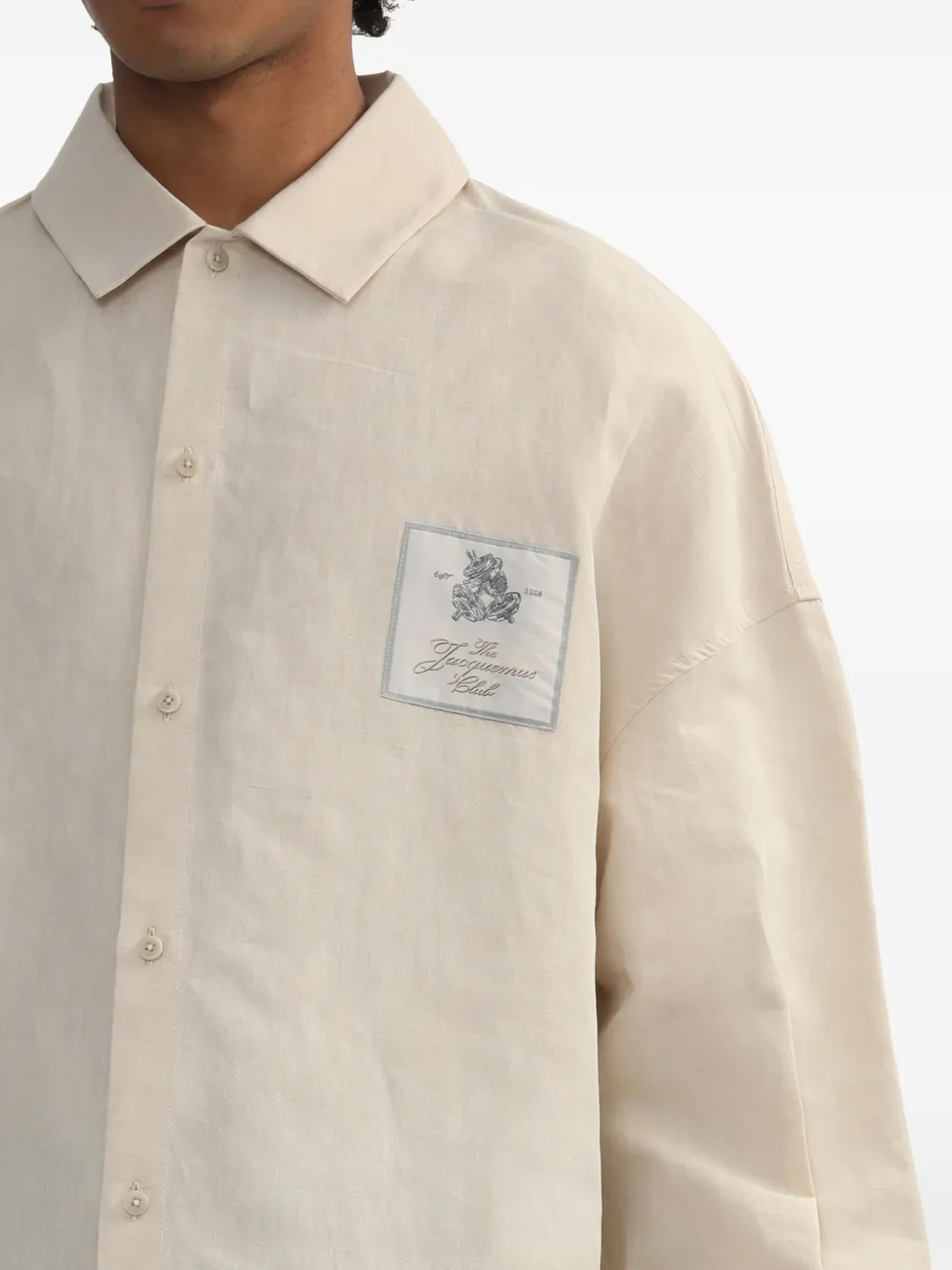 Jacquemus Overhemd met patch Beige