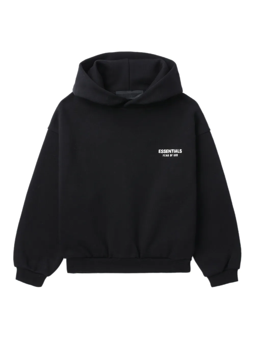 Essentials Hoodie Mit Logo-print In Schwarz