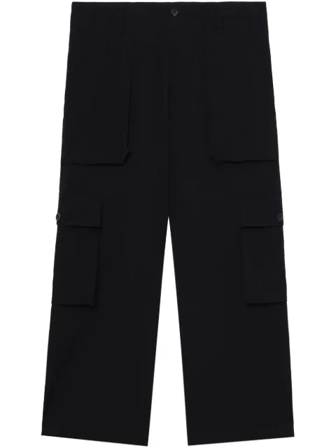 Yohji Yamamoto pantalones de lana con bolsillos