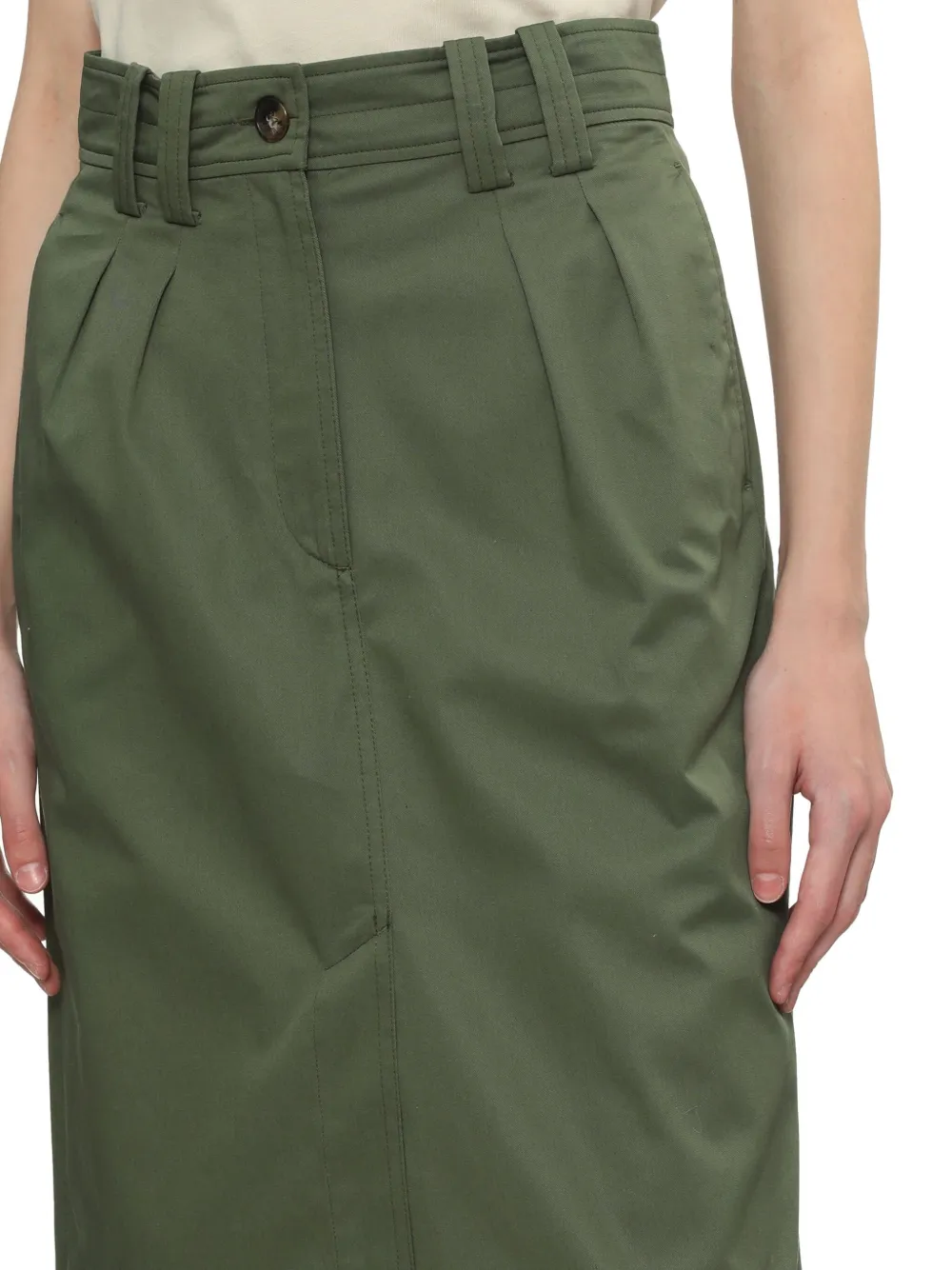 A.P.C. Katoenen straight rok Groen