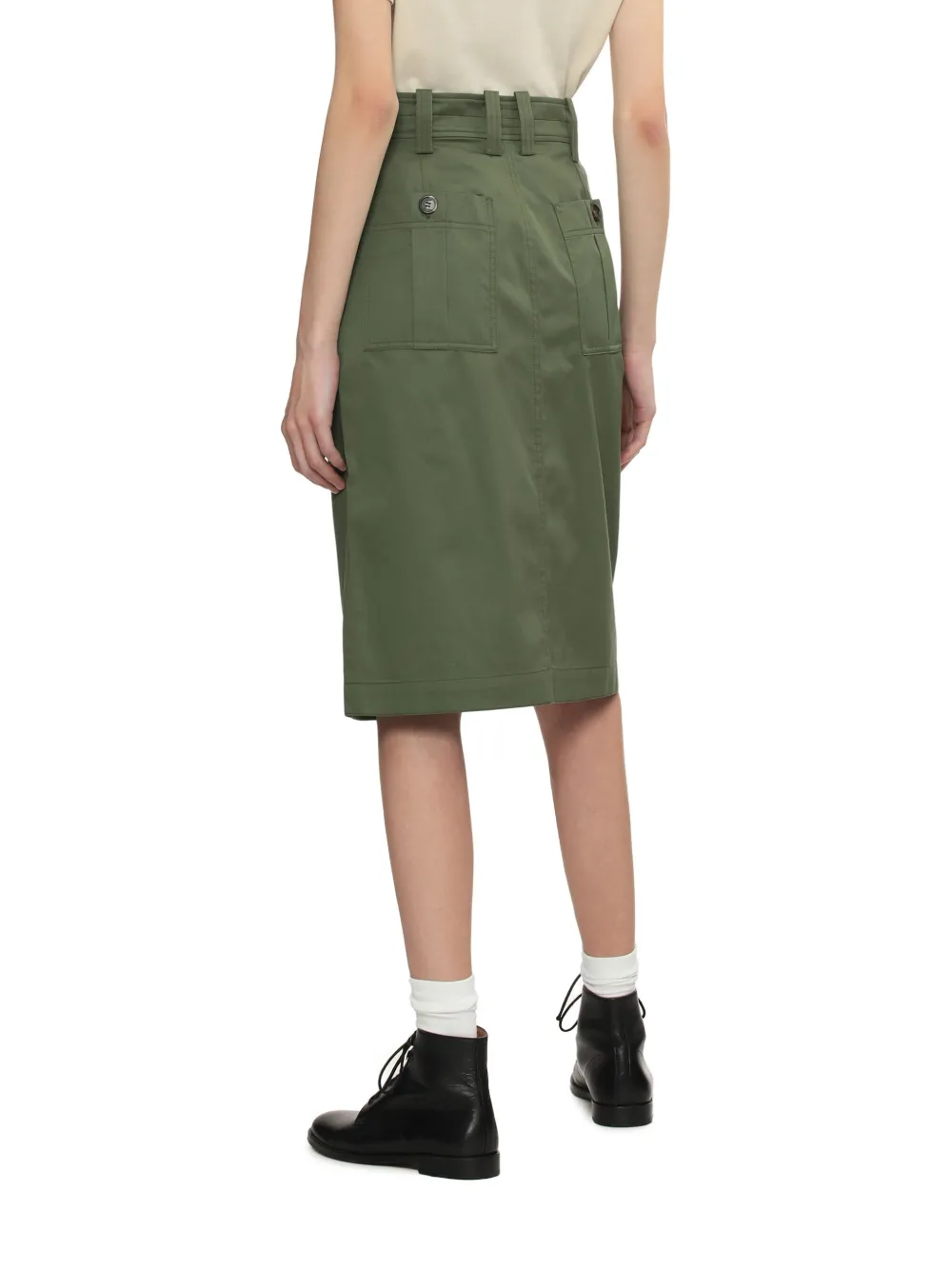 A.P.C. Katoenen straight rok Groen