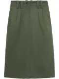 A.P.C. cotton straight skirt - Green