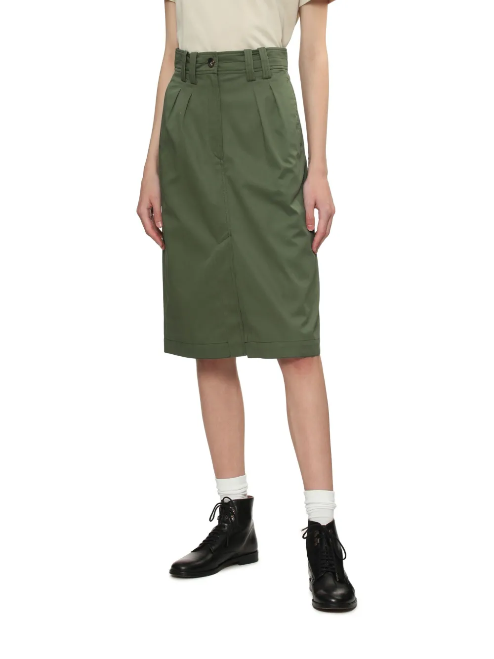 A.P.C. Katoenen straight rok Groen