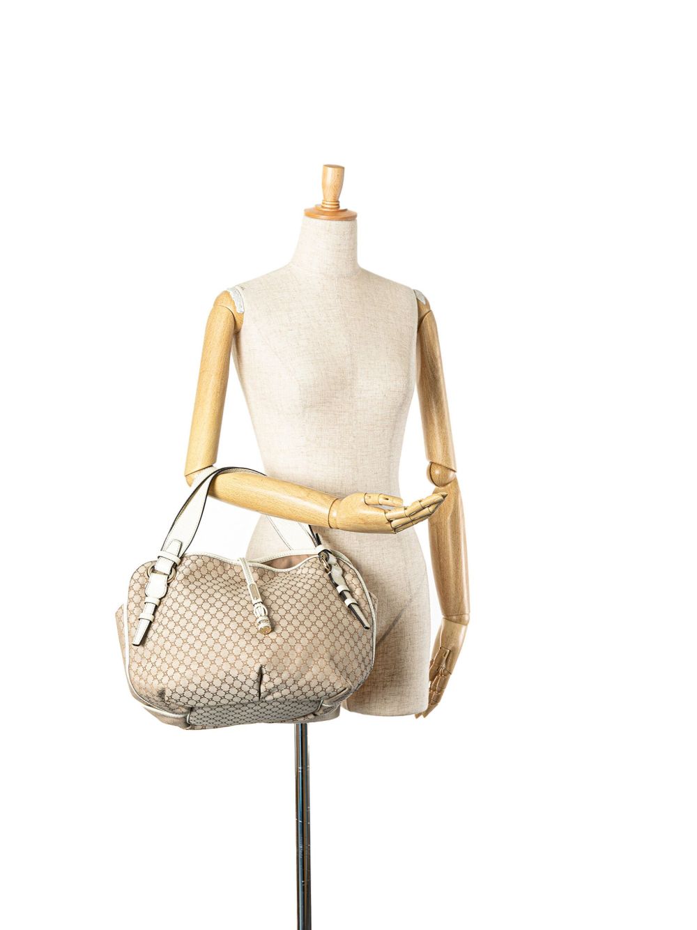 Céline Pre-Owned 2008 Macadam Canvas Bittersweet hobo bag - Bruin