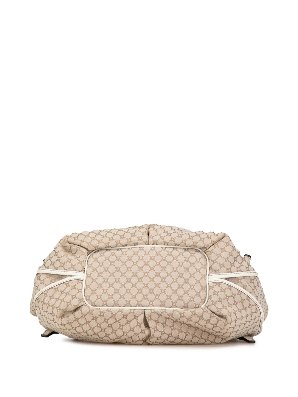 Pre-owned Celine 2008 Macadam Canvas Bittersweet Hobo Bag In Brown