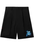 Undercover pressed-crease shorts - Black