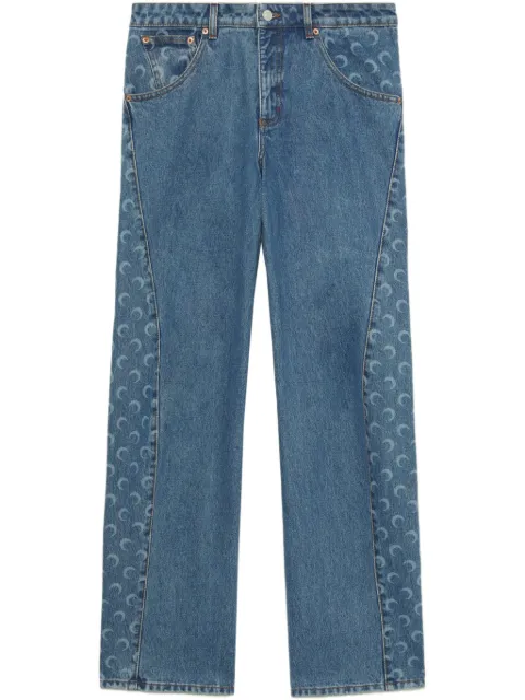 Marine Serre Moon straight-leg jeans