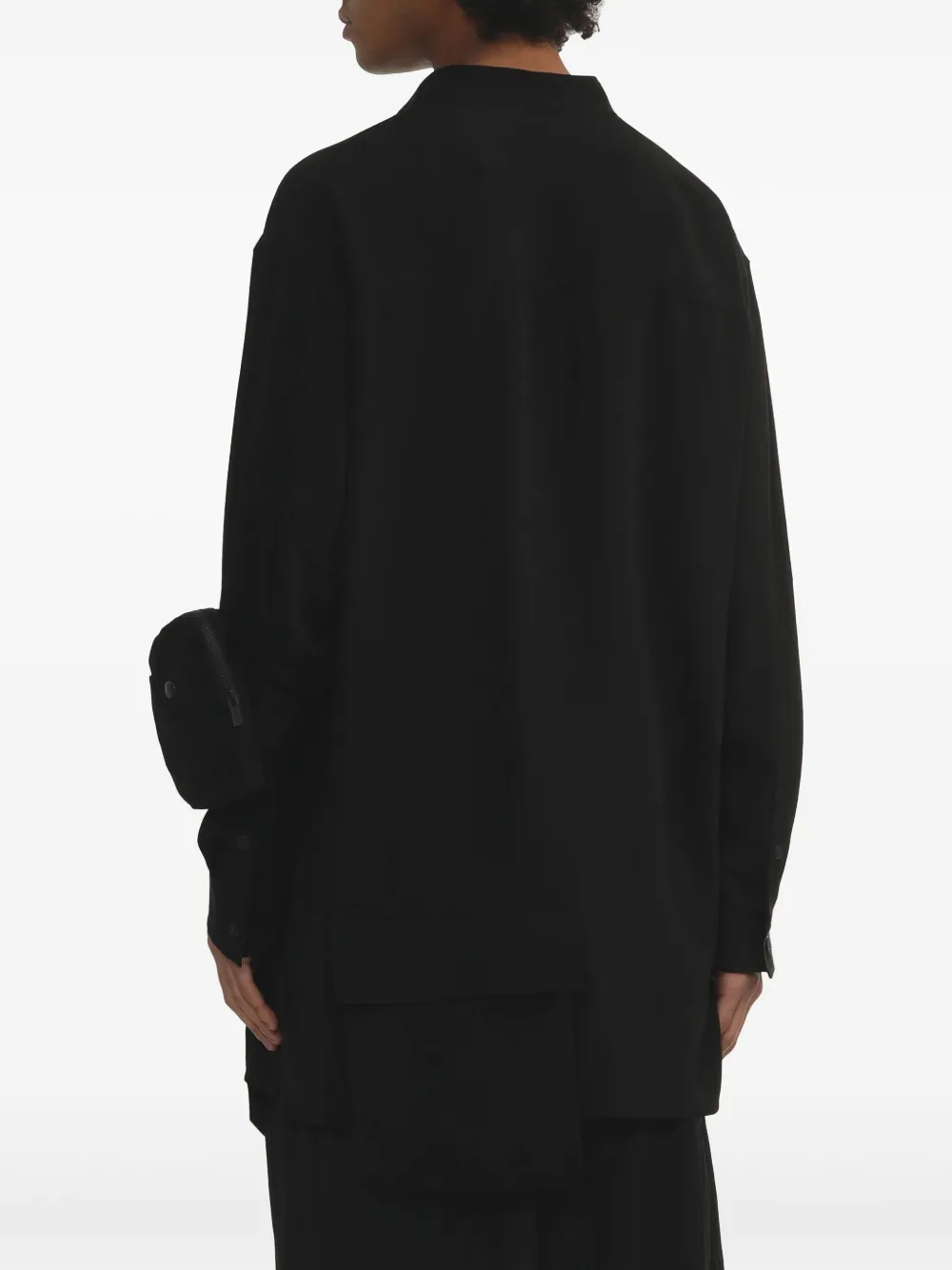 Yohji Yamamoto Overhemd met meerdere zakken Zwart