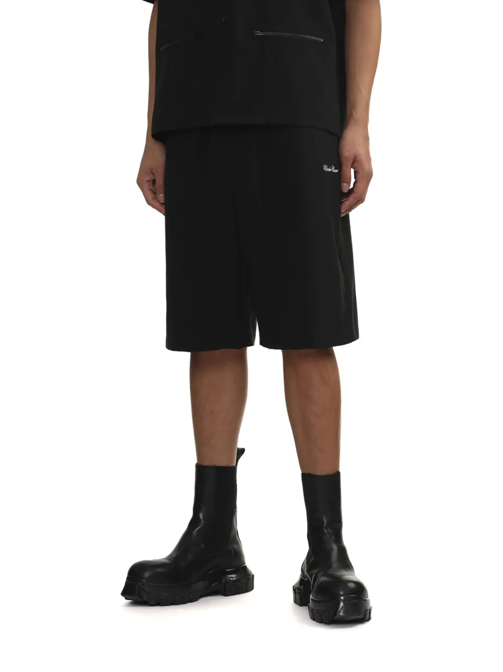 Undercover Shorts met tekst Zwart