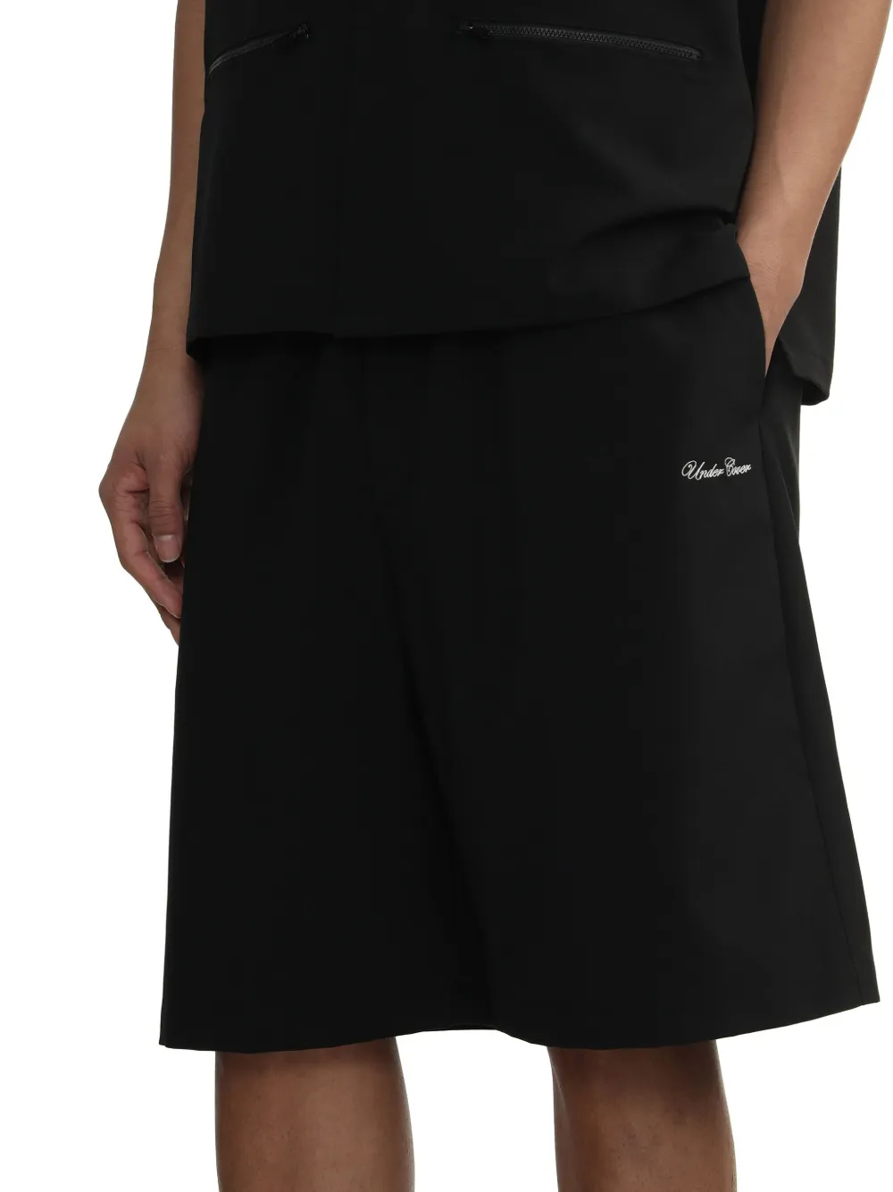 Undercover Shorts met tekst Zwart