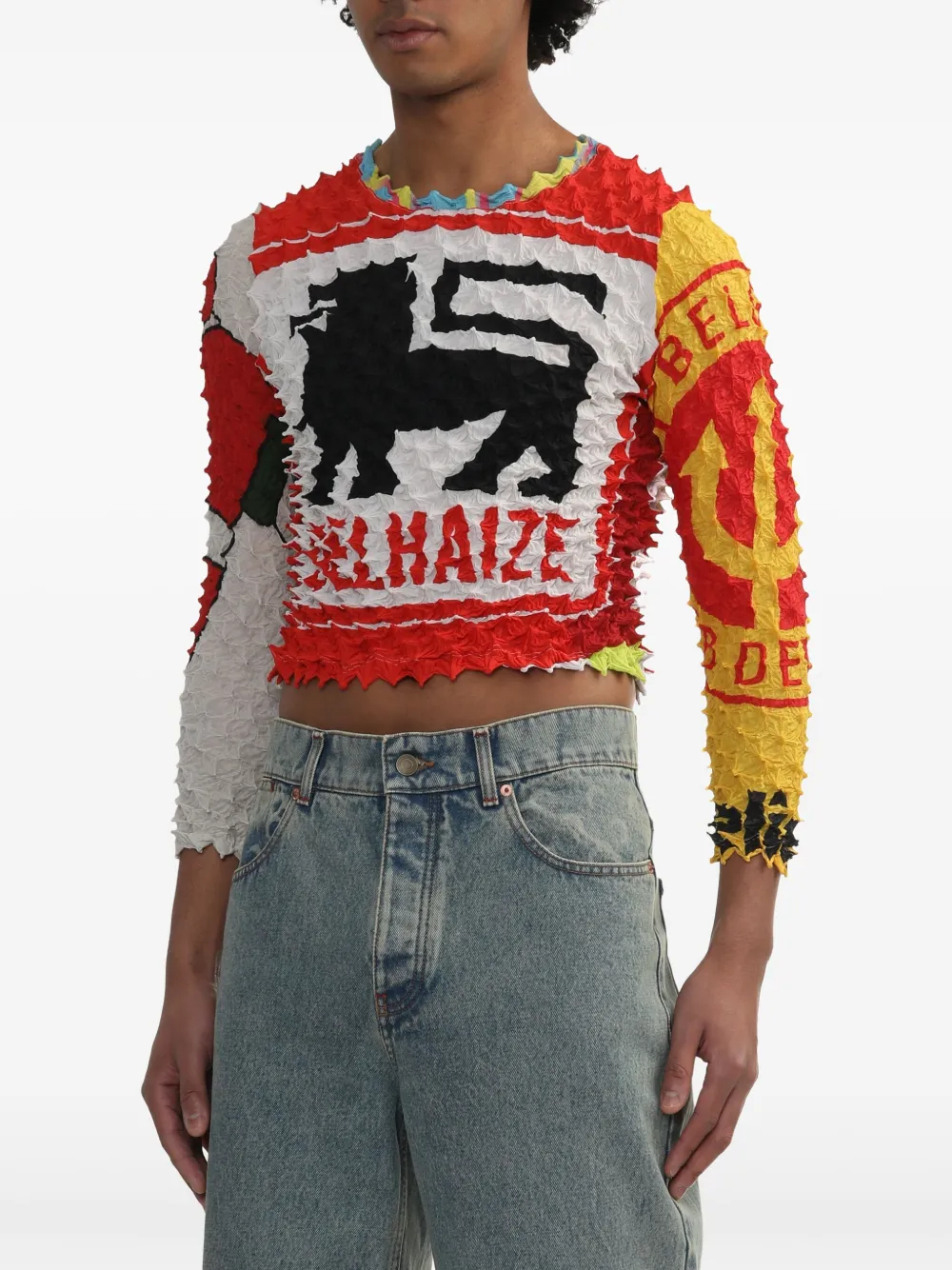 Doublet T-shirt met print Rood