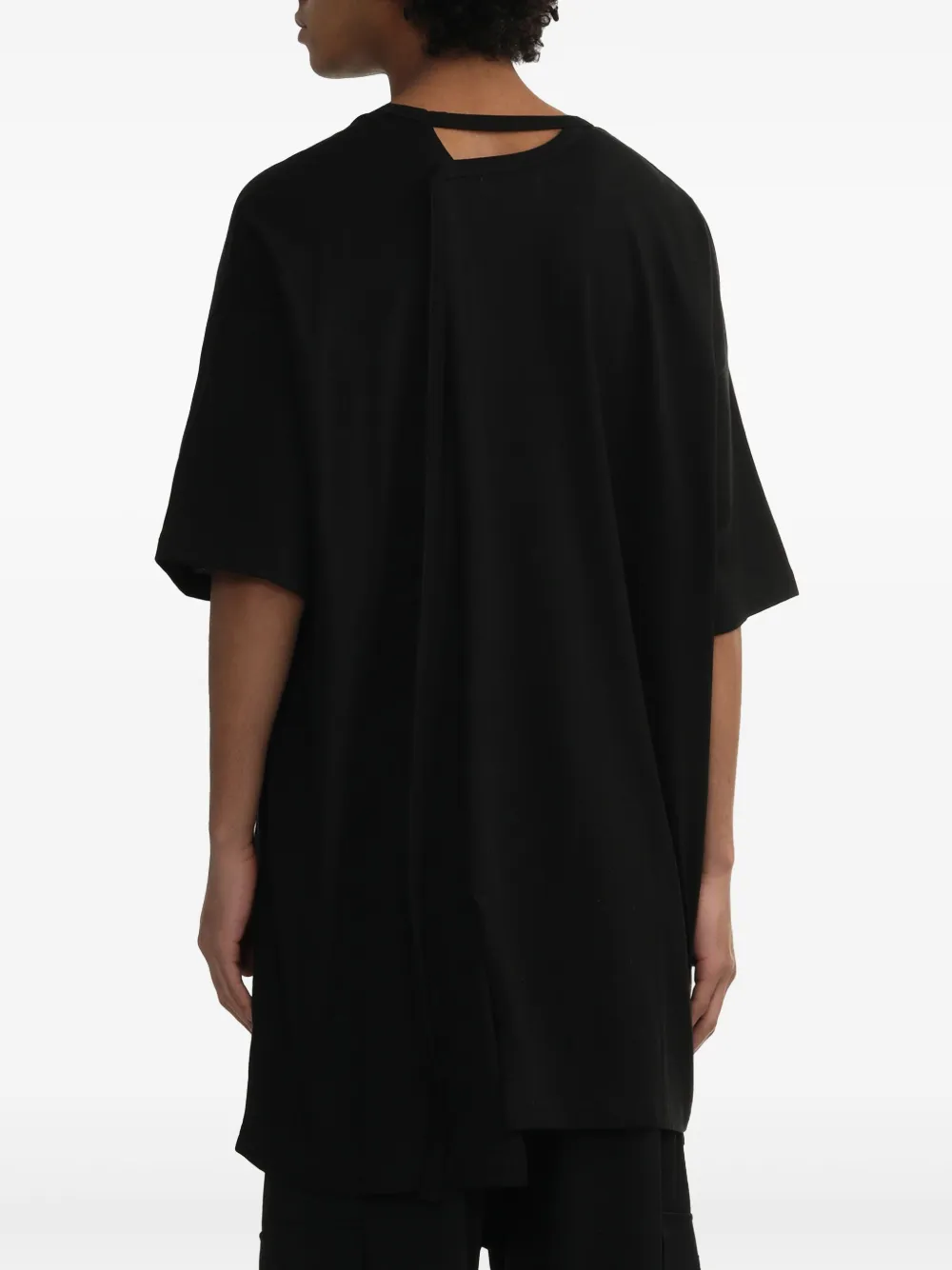 Yohji Yamamoto Jersey T-shirt Zwart