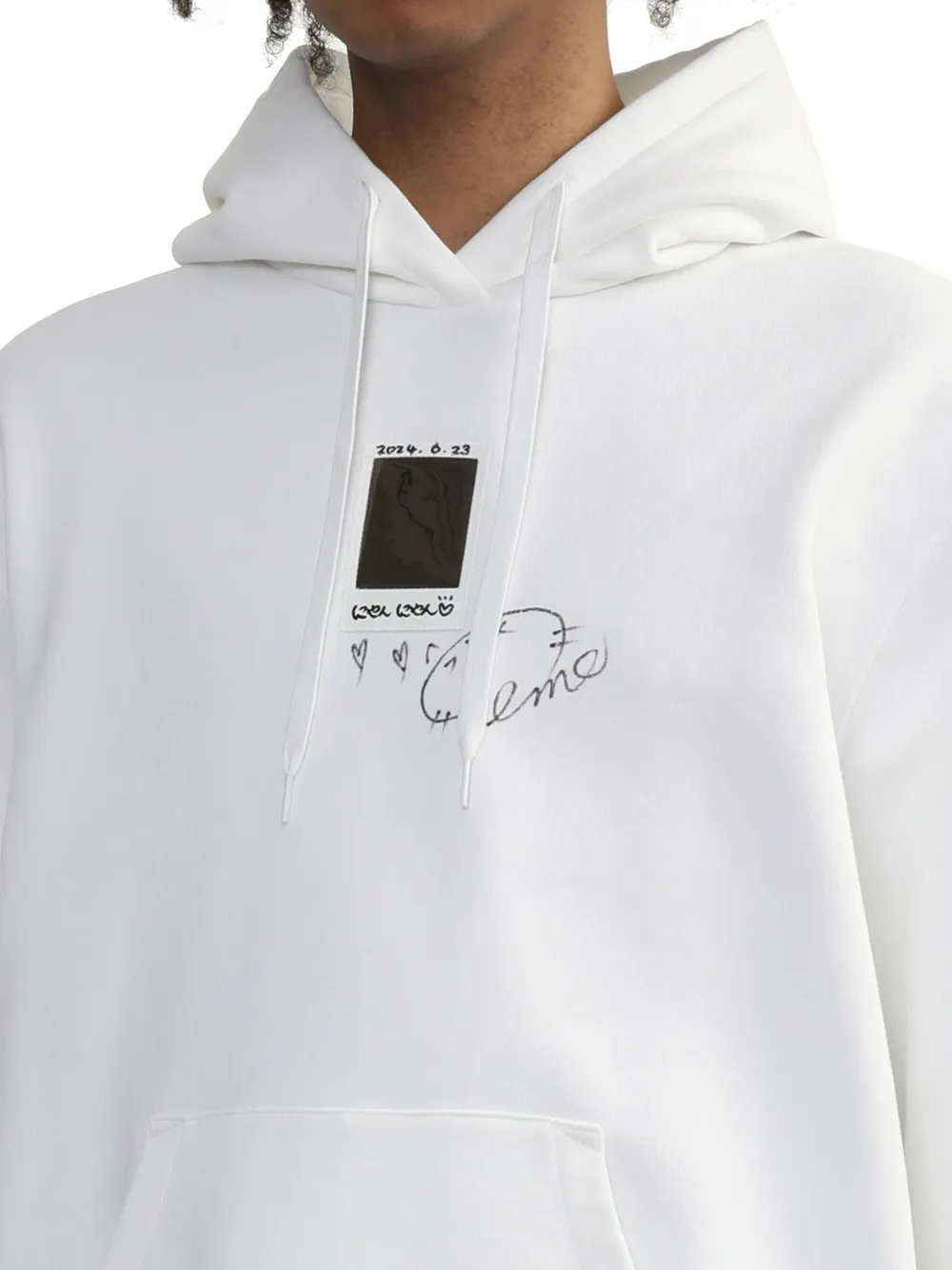 Doublet Katoenen hoodie Wit