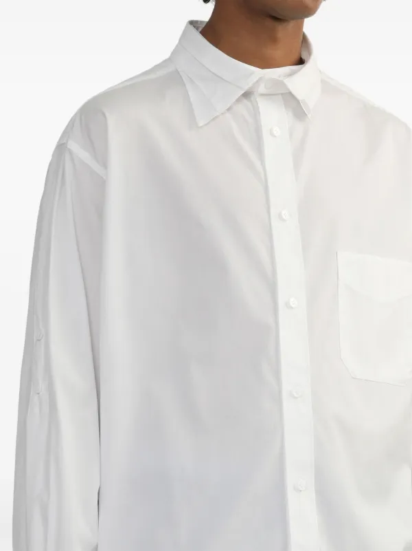 Yohji Yamamoto Cotton Shirt | White | FARFETCH CA