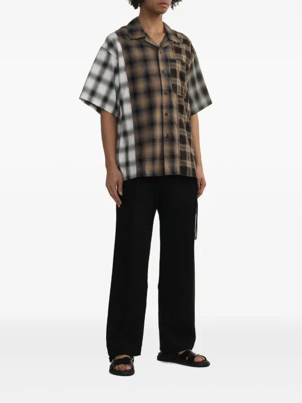 Song For The Mute Checked Shirt | Brown | FARFETCH