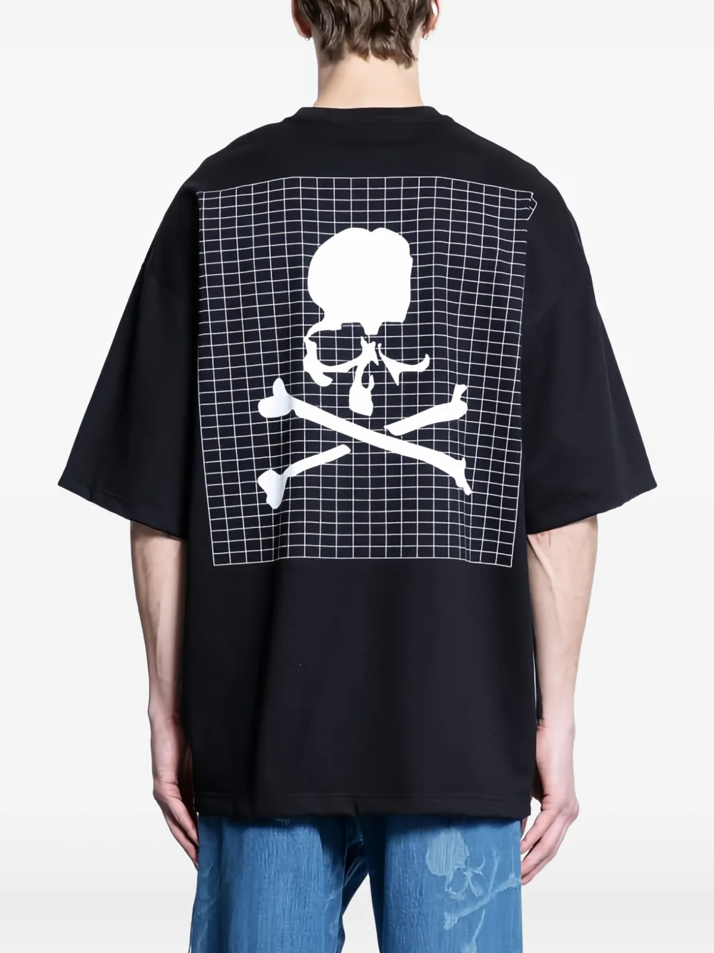 Mastermind World graphic-print cotton T-shirt - Zwart