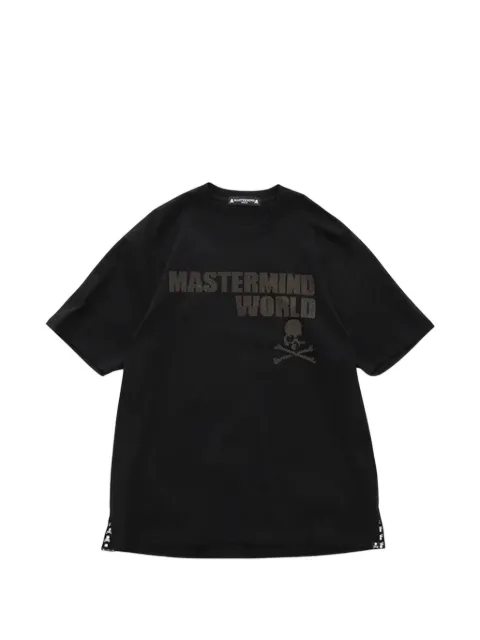 Mastermind World MW studded skull-print T-shirt