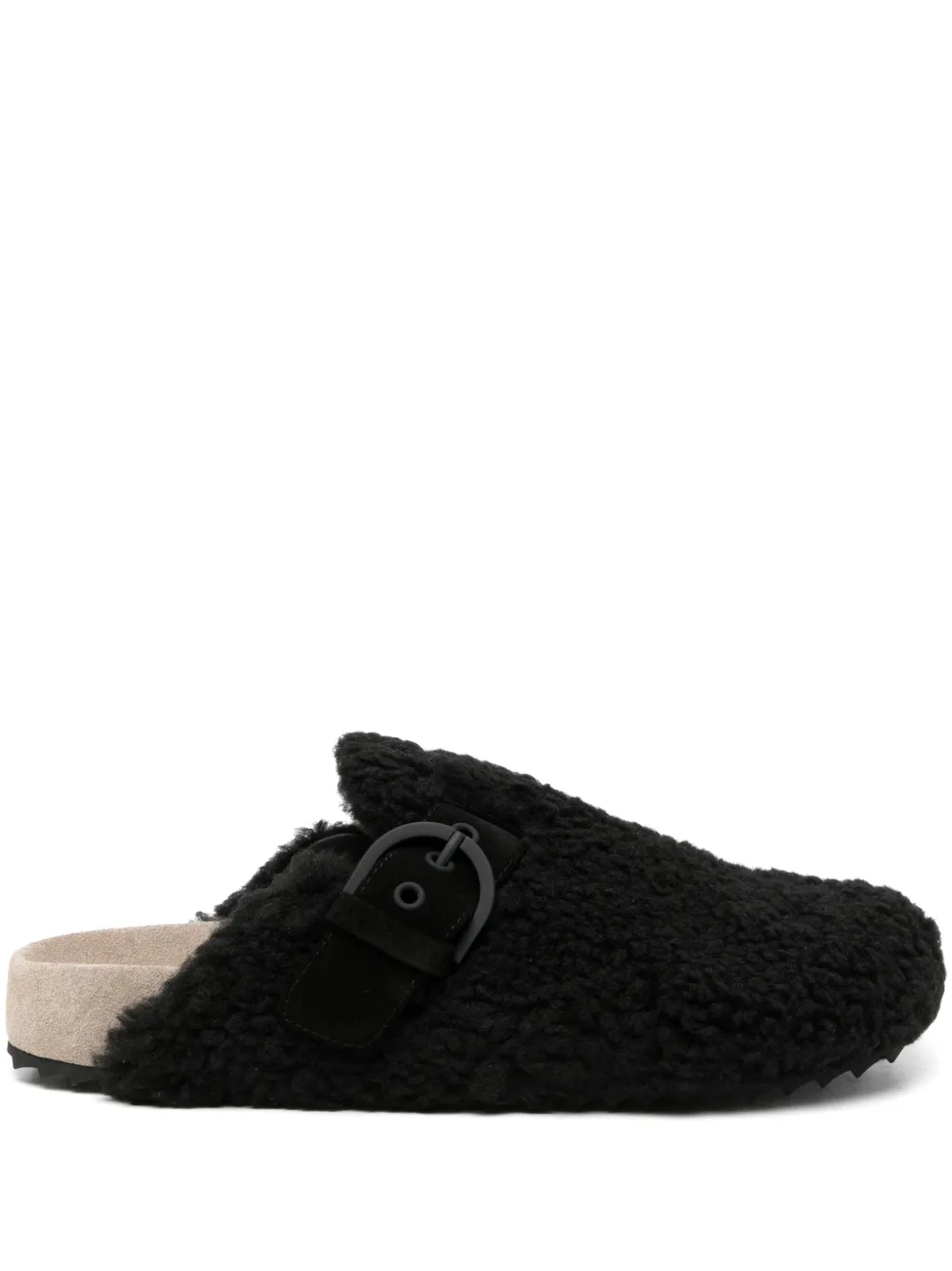 shearling clog