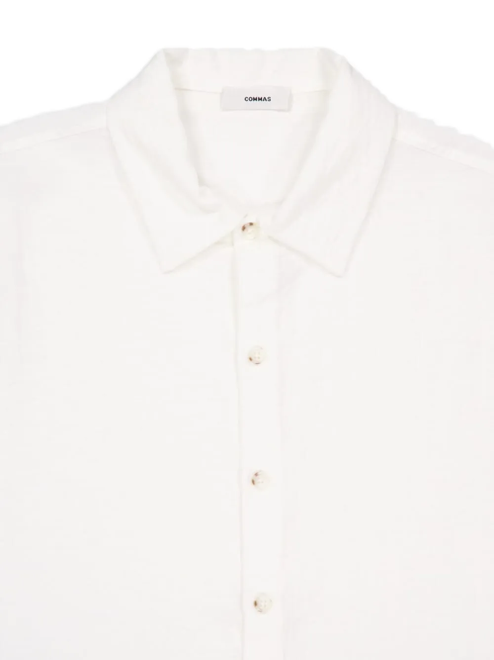 Commas Embroidered Cuff Shirt In White