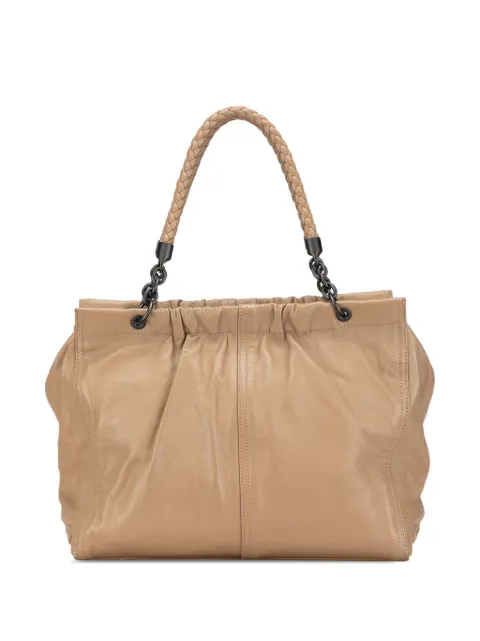 Bottega Veneta Pre-Owned bolsa de mano Intrecciato Trimmed Calfskin 2012-2024