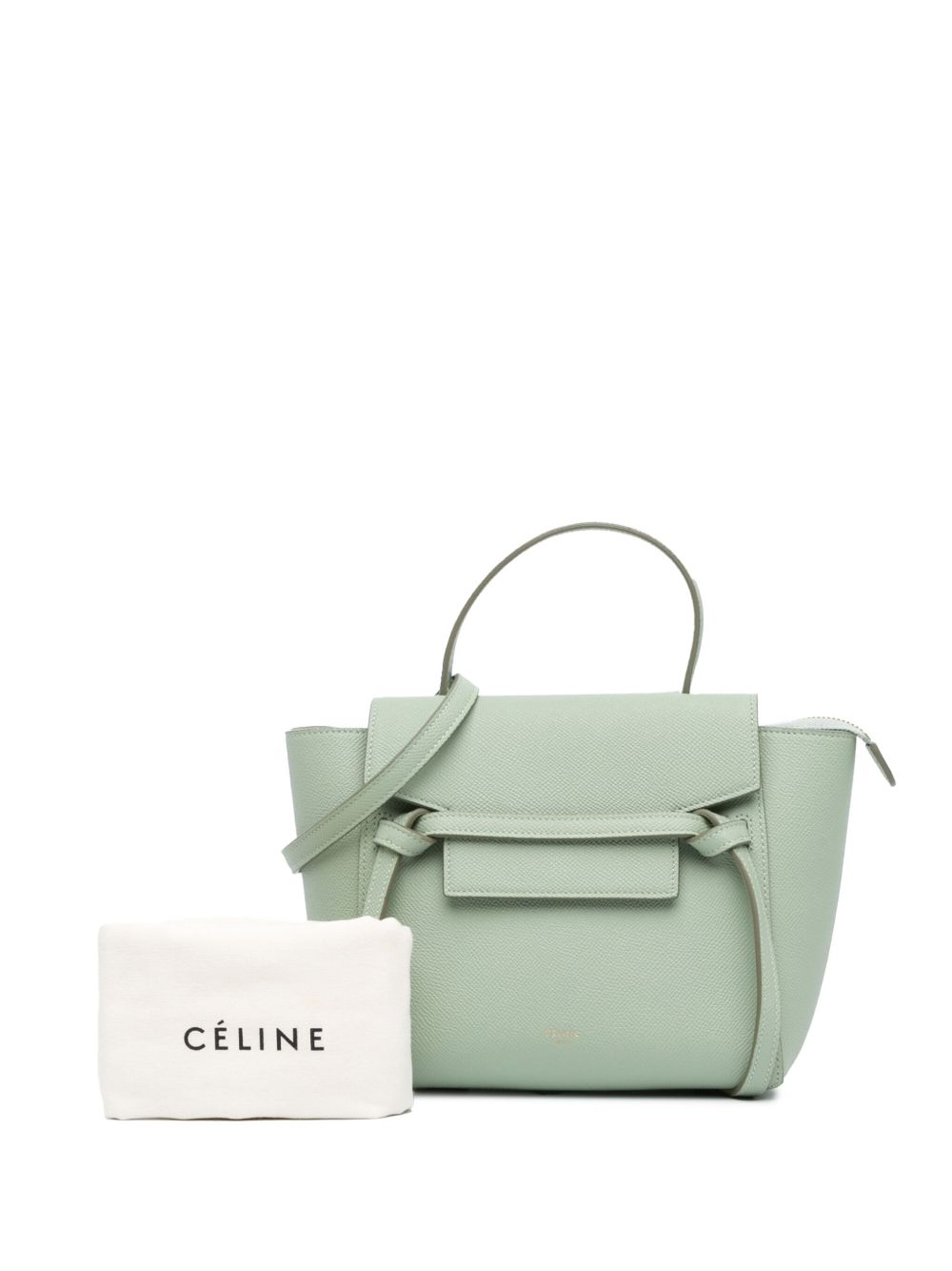 Céline Pre-Owned 2018 Nano Leather Belt satchel - Green