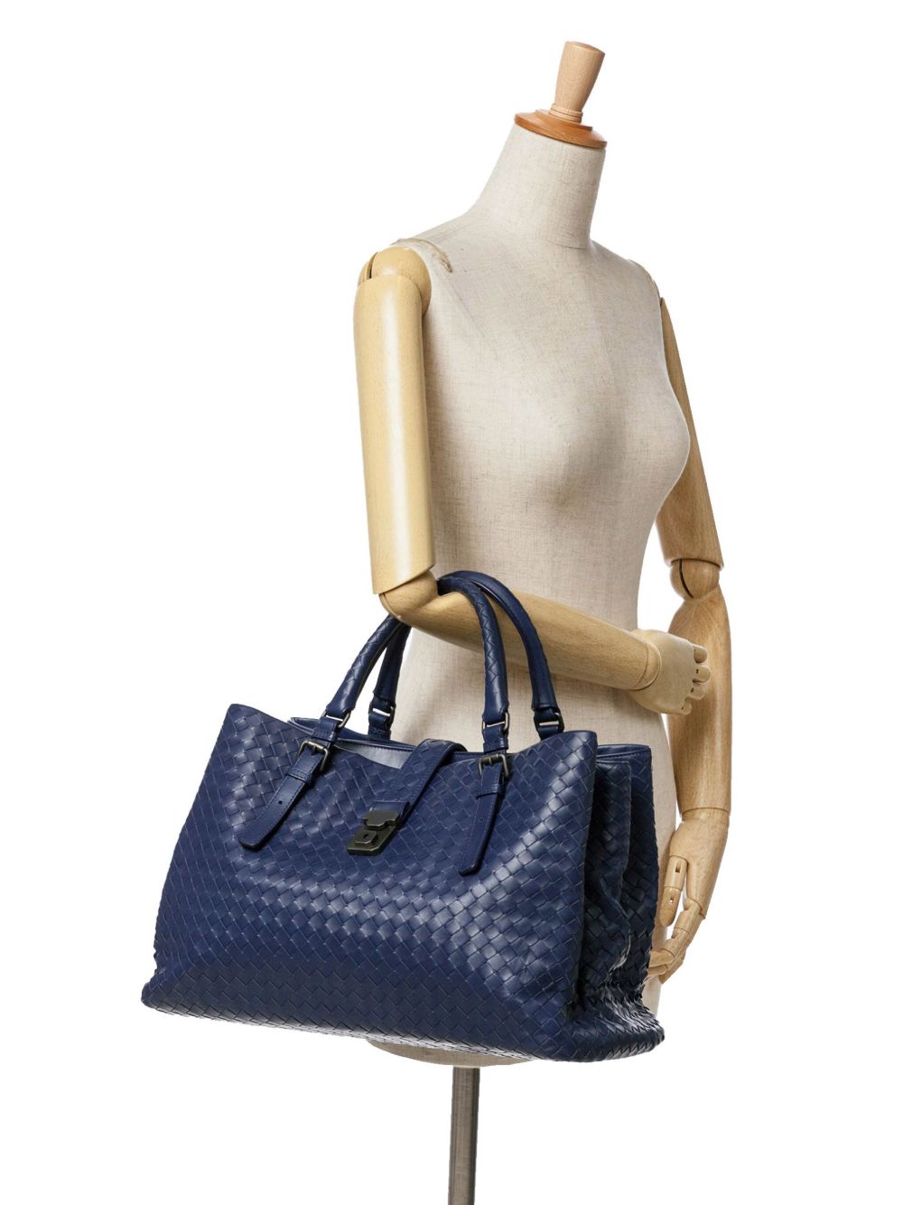 Bottega Veneta Pre-Owned 2012-2024 Medium Nappa Intrecciato Roma tote bag - Blauw