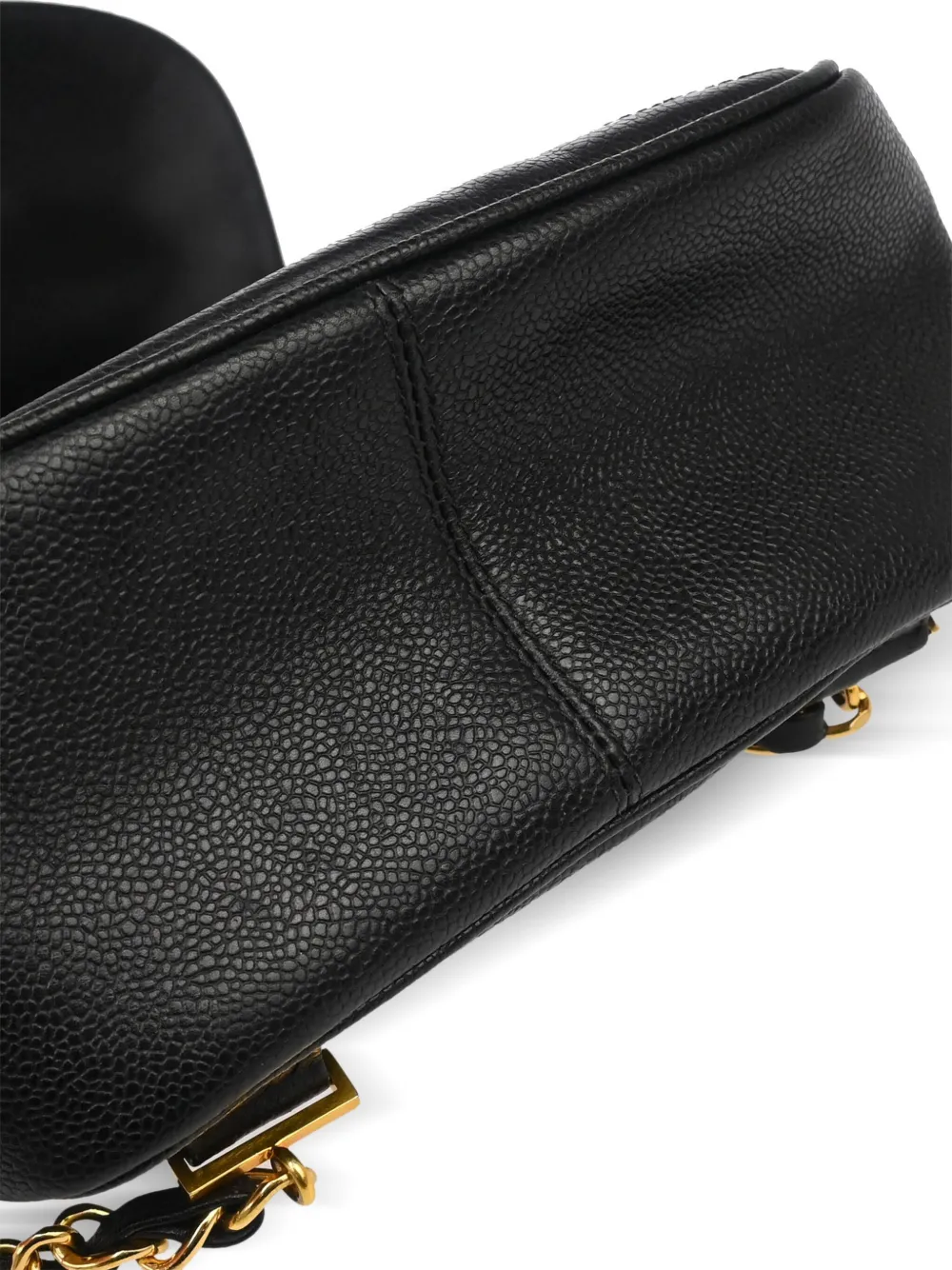 Pre-owned Chanel 1997 Triple Cc Backpack In Black