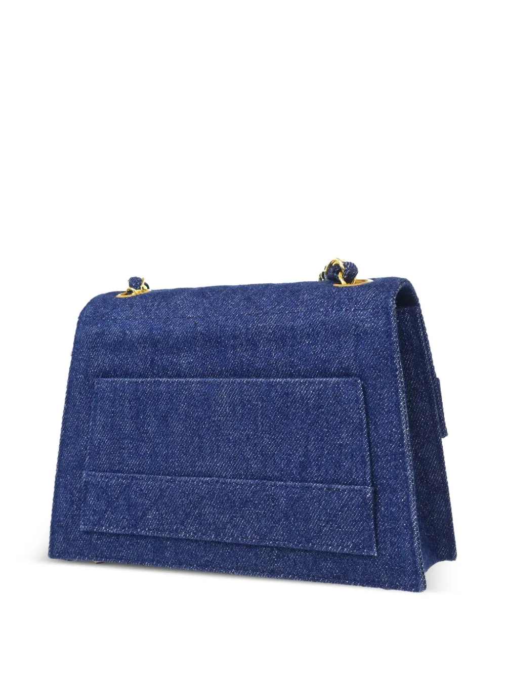 CHANEL Pre-Owned 1990 Straight Flap schoudertas - Blauw