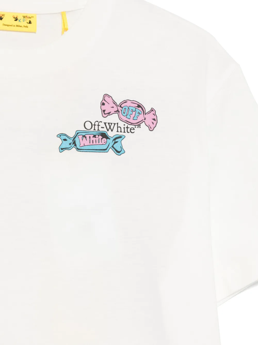 Off-White Kids Arrow Lollipop T-shirt Wit