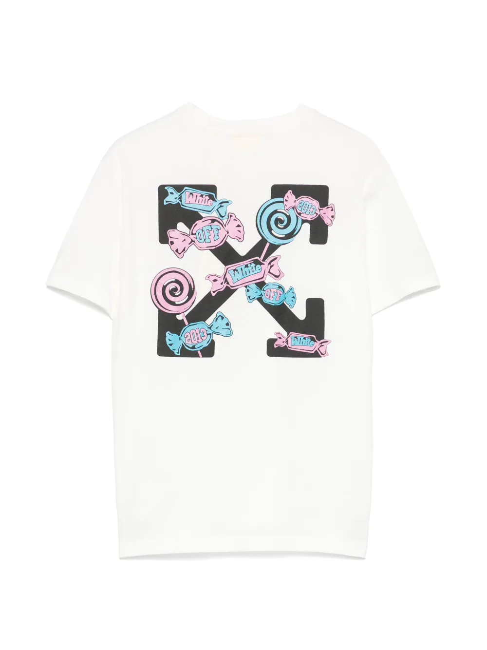 Off-White Kids Arrow Lollipop T-shirt Wit