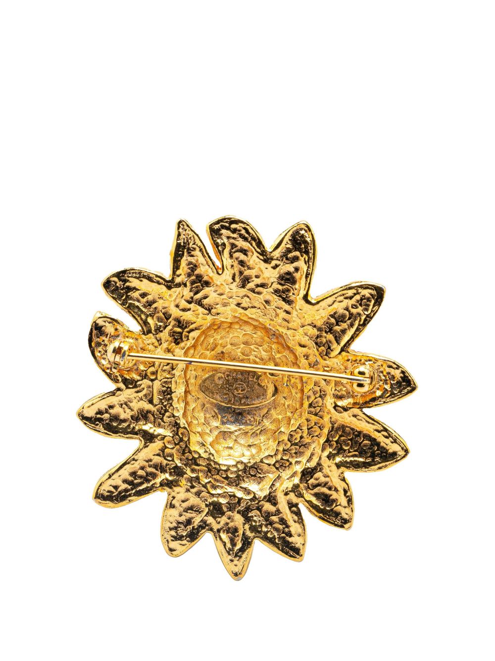 CHANEL Pre-Owned 1970-1980 Gold Plated Lion Pin Brooch costume brooch - Goud