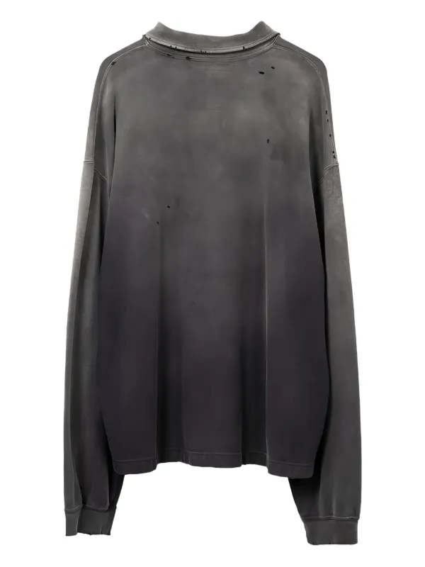 【Maison MIHARA YASUHIRO】Distressed Sweat Maison MIHARA YASUHIRO Distressed Hoodie | Black | FARFETCH