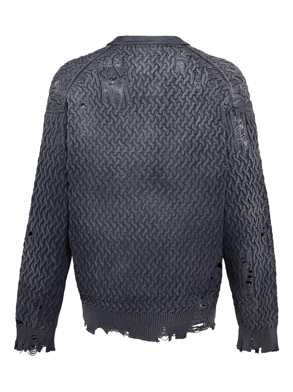 Maison MIHARA YASUHIRO distressed-effect cardigan | Cardigans | Image 2