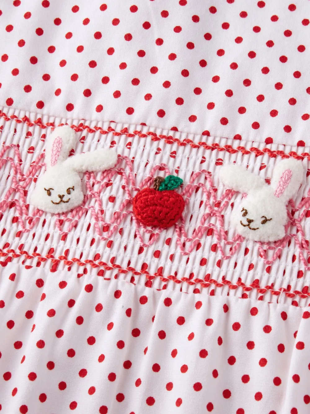 Miki House Polka-dot Blouse In レッド